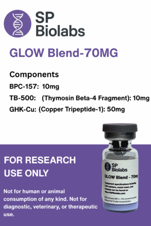 GLOW (Peptide Blend: BPC-157 + TB-500 + GHK-Cu)