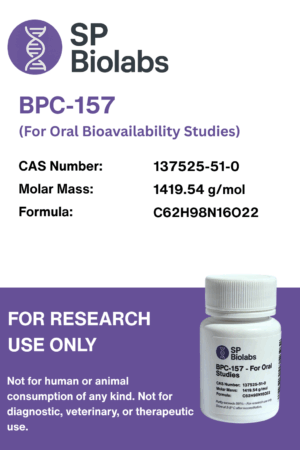 BPC-157 (For Oral Bioavailability Studies) - 500mcg x 60 Units