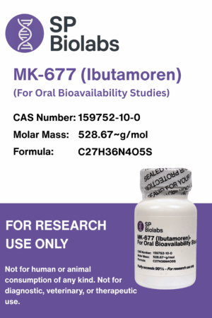 MK-677 (Ibutamoren) – 10mg Capsules (For Oral Bioavailability Studies)