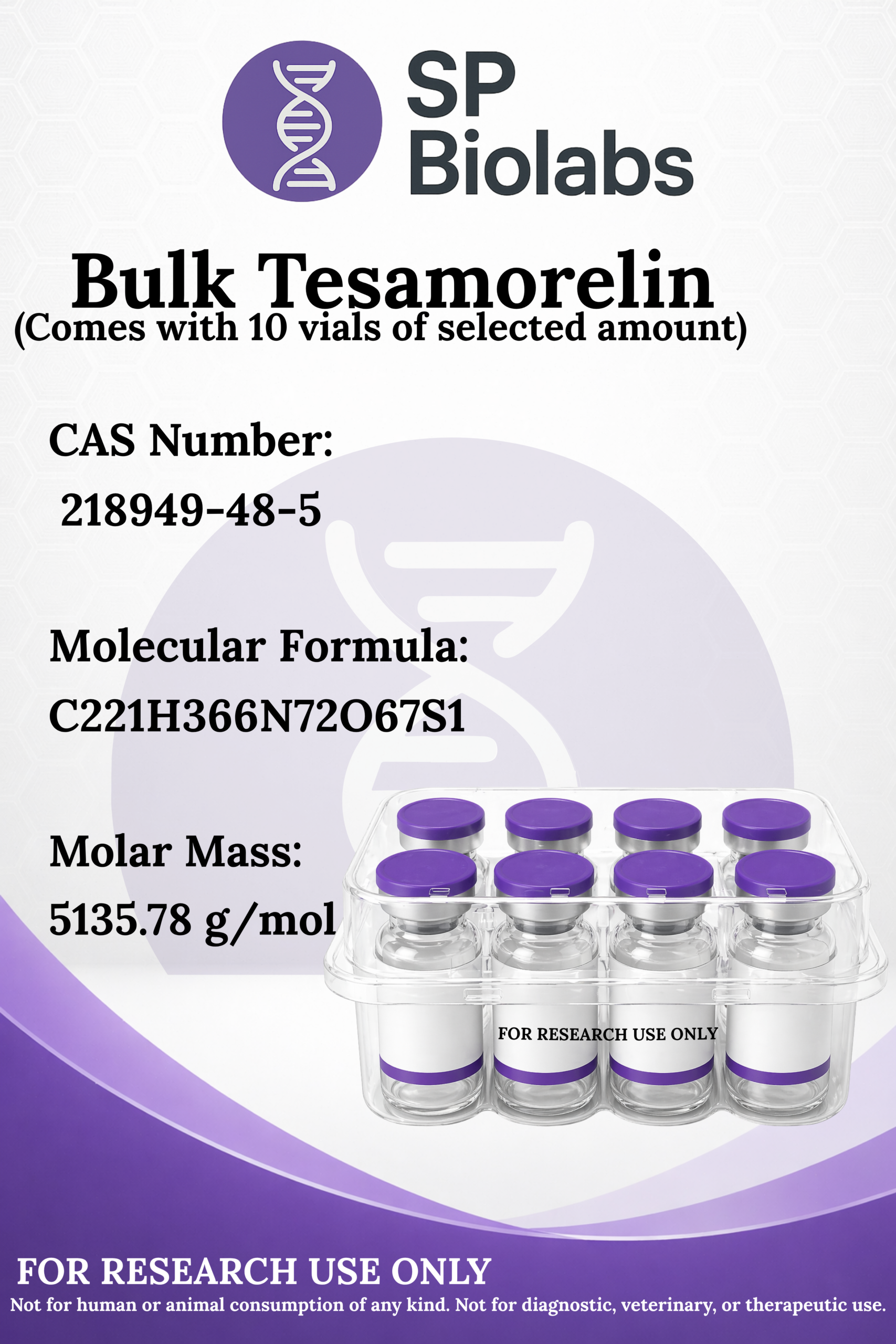 Tesamorelin - Bulk (10 vials)
