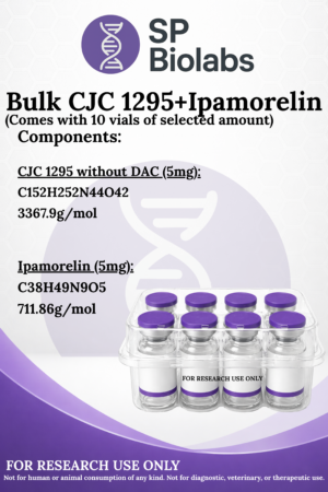 Bulk CJC-1295 (No DAC) + Ipamorelin - 10mg Blend (5mg CJC-1295 w/o DAC + 5mg Ipamorelin)